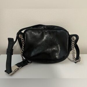 Black leather Fanny pack